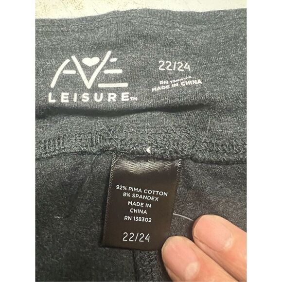 AVE Leisure Leggings charcoal Sz 22/24 NWT - Picture 3 of 8